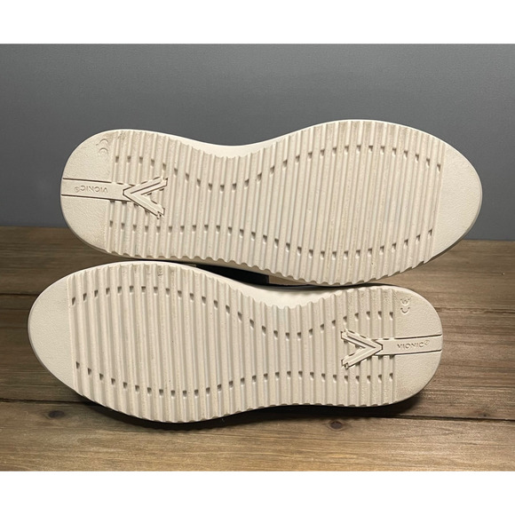 Vionic Women's Kearny Sneaker Size 7 Wide Black Leather Slip On Flat - Picture 9 of 15